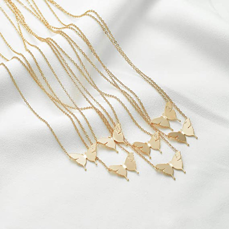 Luxury Butterfly Pendant Necklace for Women | Elegant Gold Jewelry