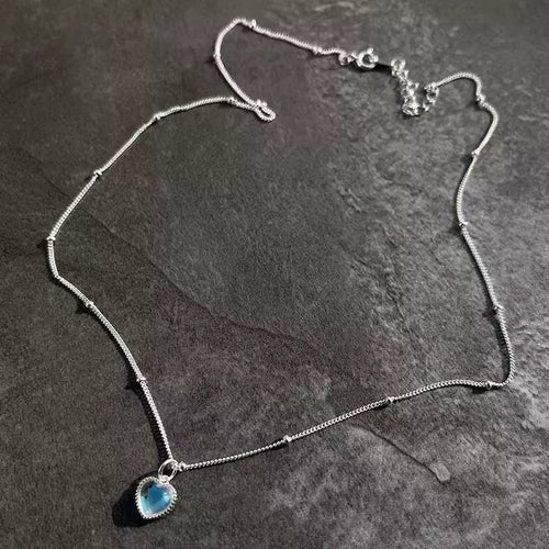 Luxury Loving Heart Gradient Pendant Necklace for Women | Elegant Jewelry