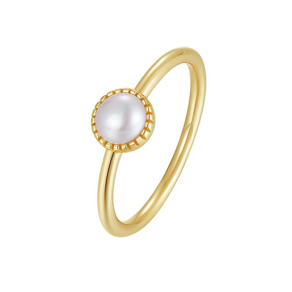 Pearl Sunburst Ring
