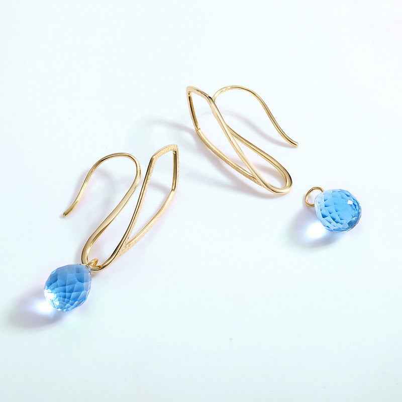 Luxury Crystal Earrings | Elegant Sparkling Studs for Women