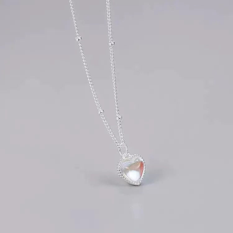 Luxury Loving Heart Gradient Pendant Necklace for Women | Elegant Jewelry