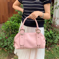 Veloura Luxe One-Shoulder Biker Tote Bag for Women | Premium Retro Chic Underarm Handbag