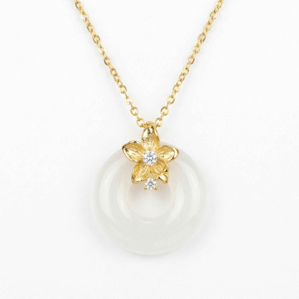 Floral Blossom Pendant Necklace