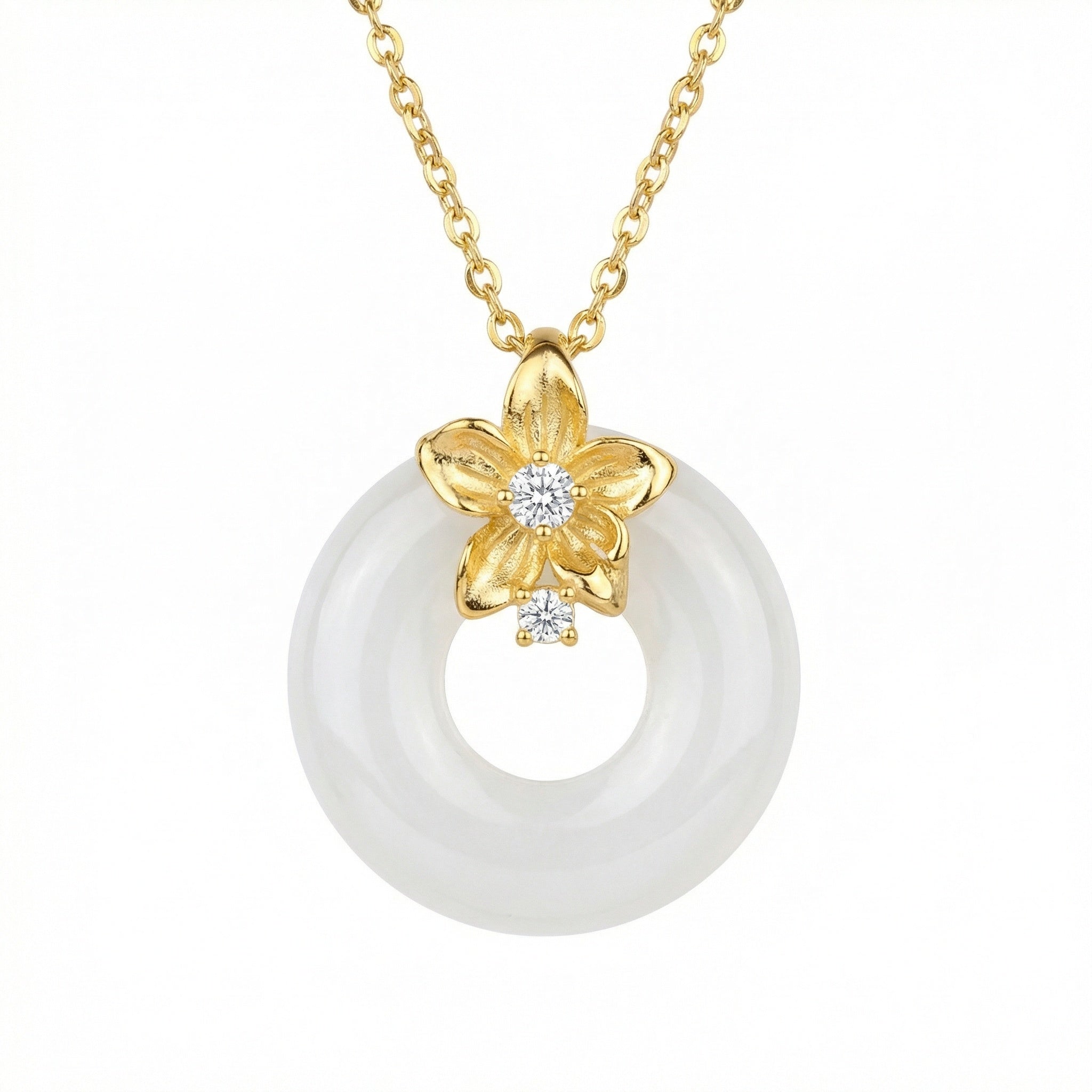 Floral Blossom Pendant Necklace