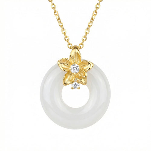 Floral Blossom Pendant Necklace
