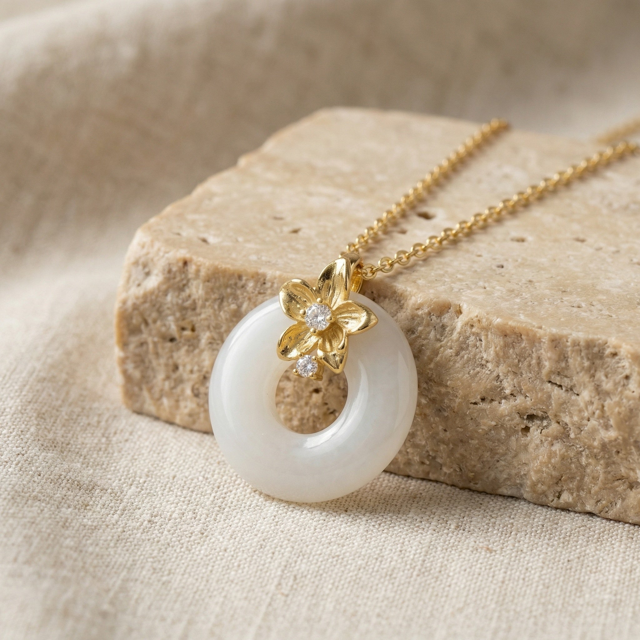 Floral Blossom Pendant Necklace