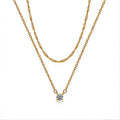 Solitaire Pendant Necklace - Timeless Elegance for Every Occasion